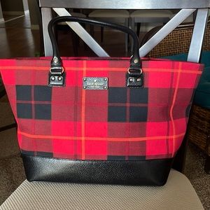 Plaid Kate Spade tote